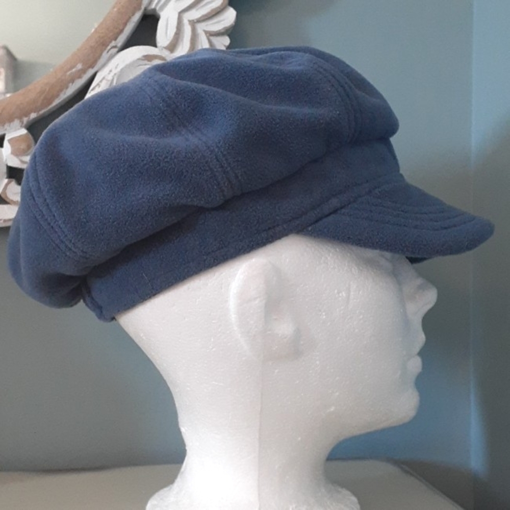 & Nevada Blue Fleece Newsboy Cap